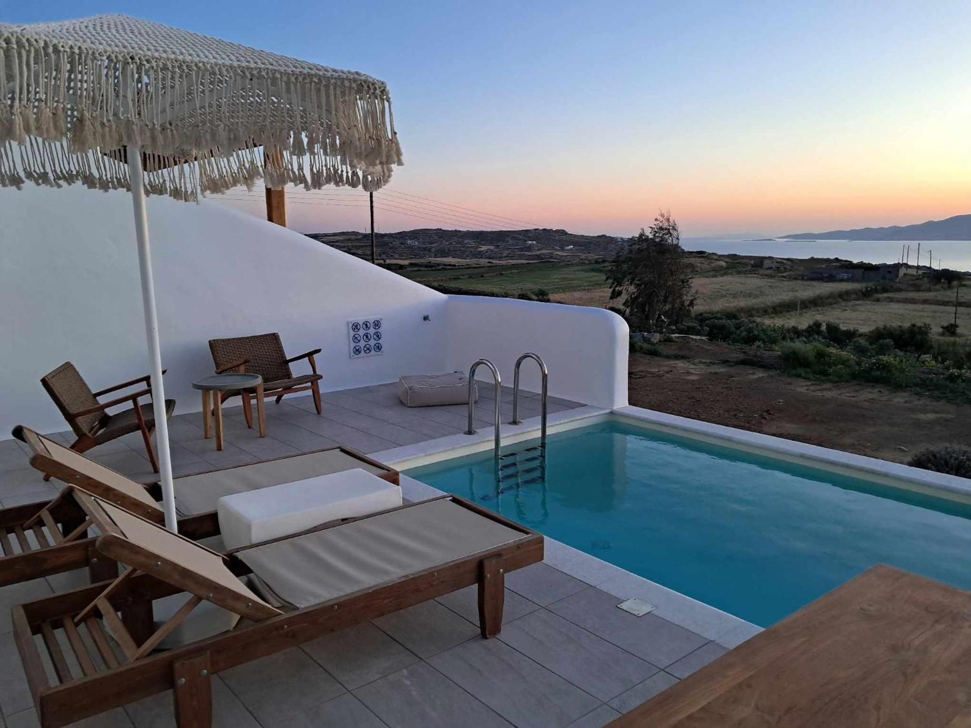 Ariadne'S Crown Suites Astro Concept Pool Luxury Naxos Vívlos Buitenkant foto